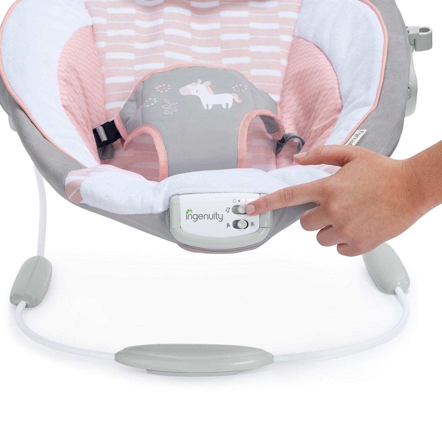 Secure 3-point harness on Ingenuity baby seat