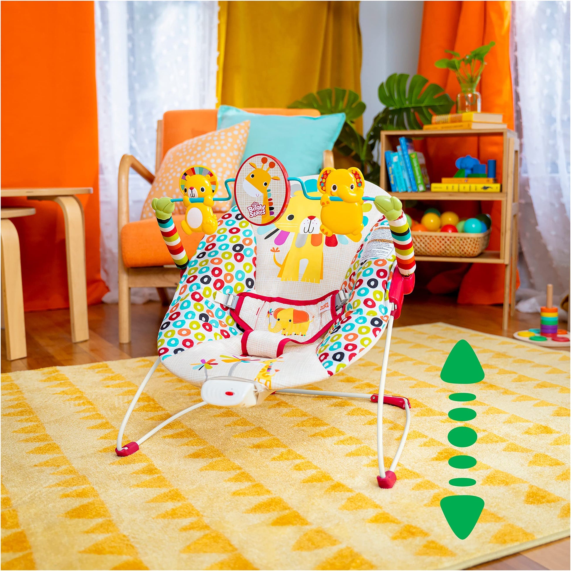 Bright Starts infant seat with removable toy bar attached