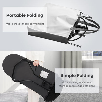 Hkai portable baby bouncer folded for storage