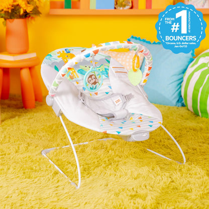 Bright Starts infant seat with toy bar attached