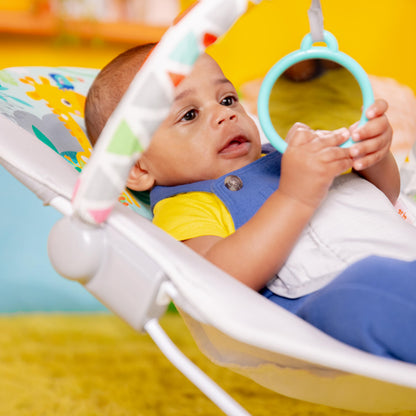 Bright Starts safari fun bouncer on floor setting