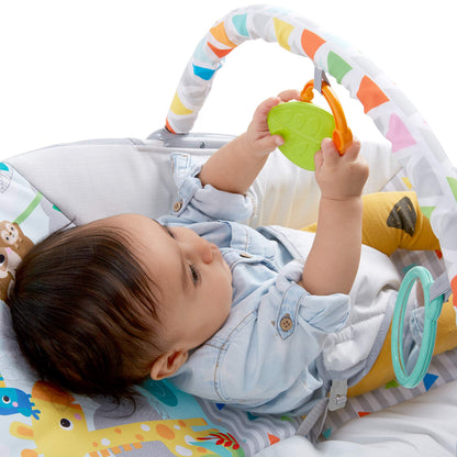 Bright Starts baby bouncer base and non-slip feet detail