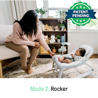 Ingenuity baby bouncer seat fabric and padding detail