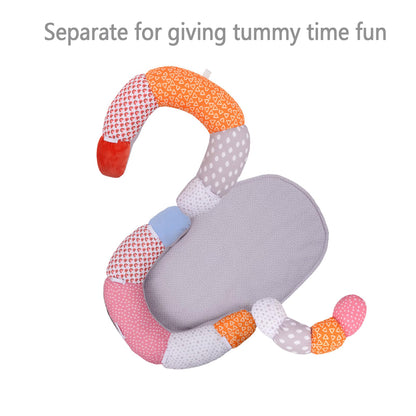 Top view of Miimer baby tummy time mat showing high quality fabric