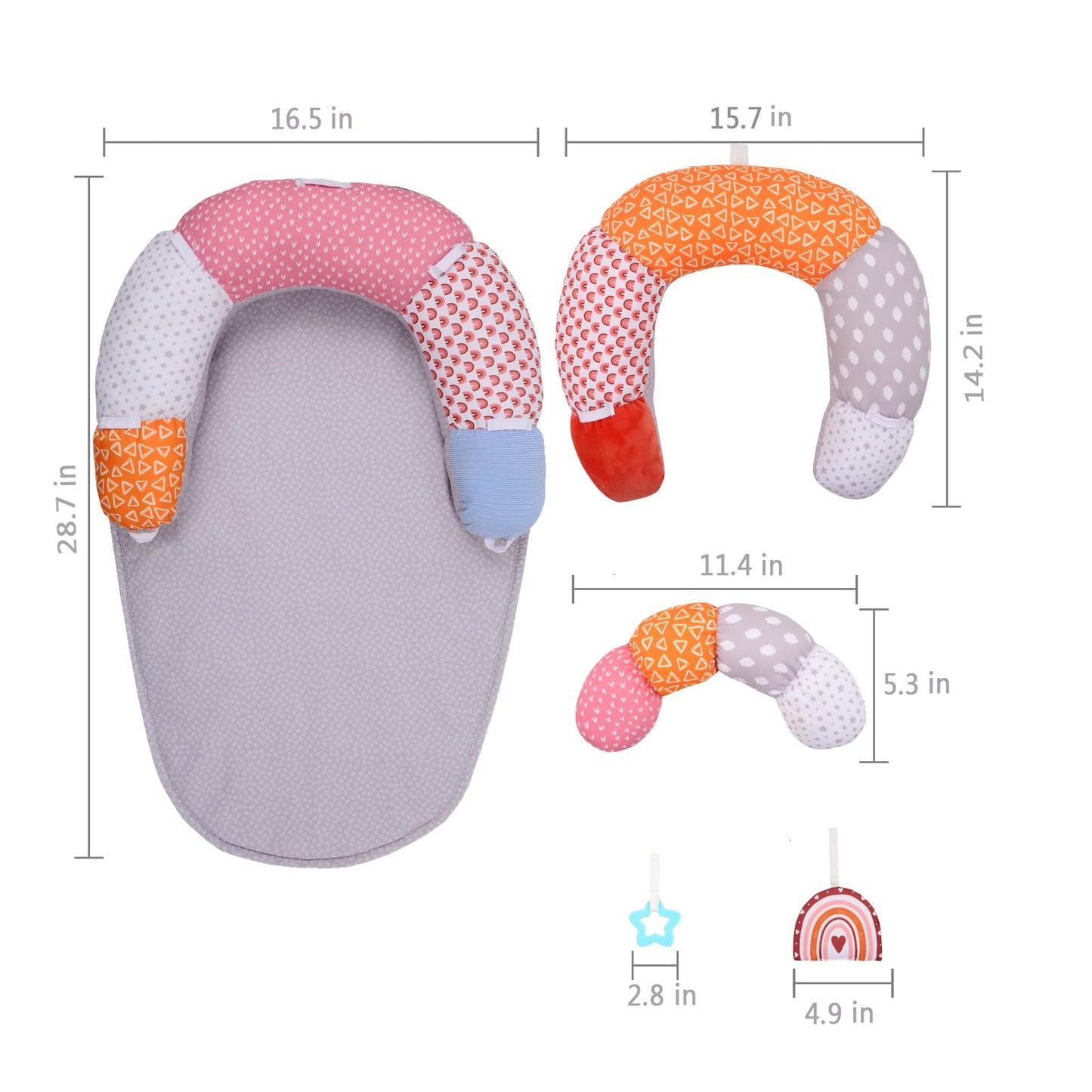 Portable Miimer baby support mat folded for travel