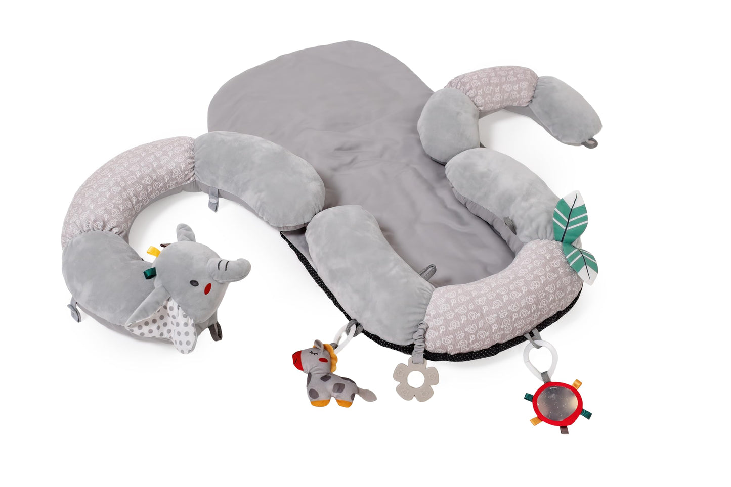 Packaging and product components for Knotly Charm baby gear