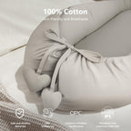 Tarjodgy portable baby nest angled view highlighting protective padded bumper