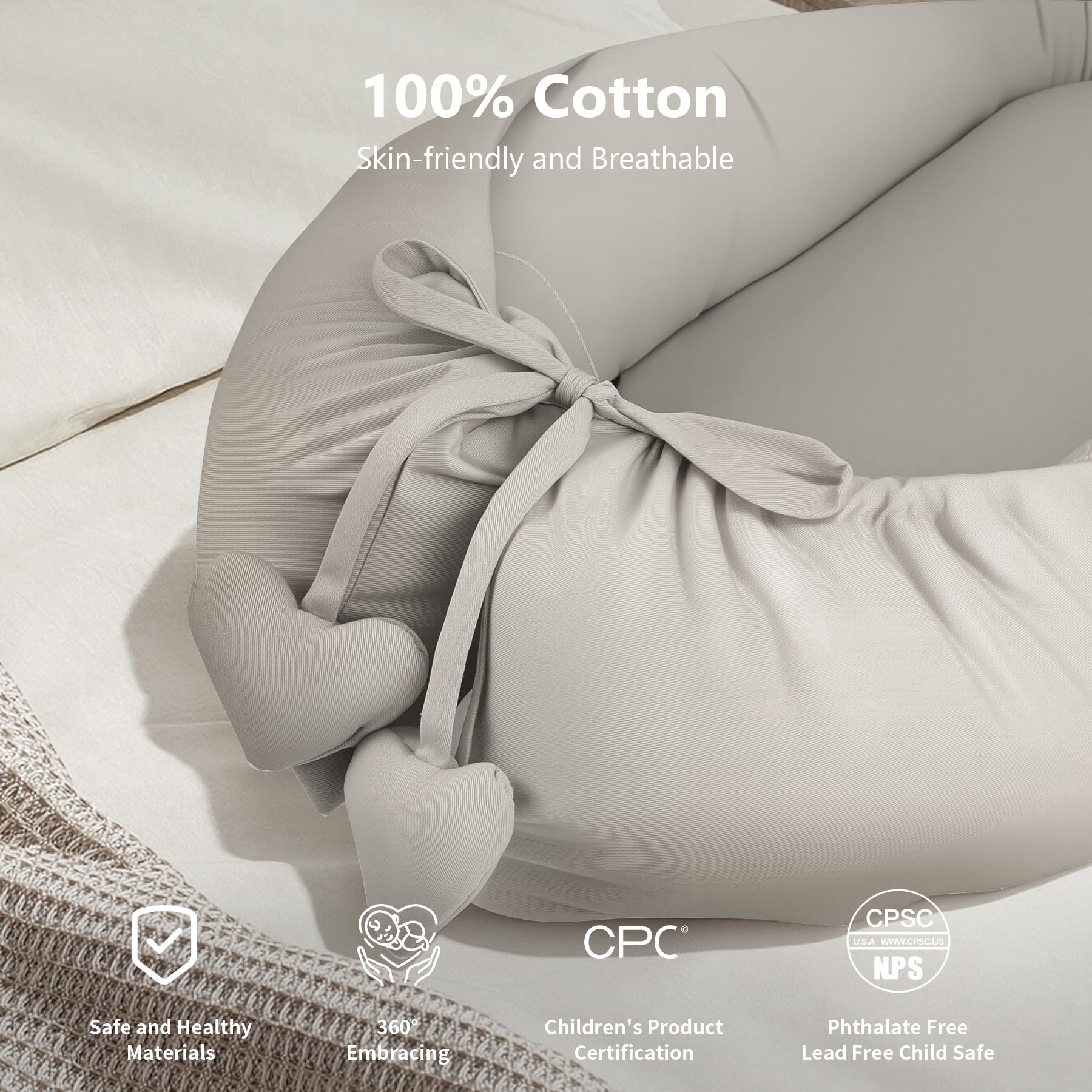 Tarjodgy newborn infant nest with carry handle