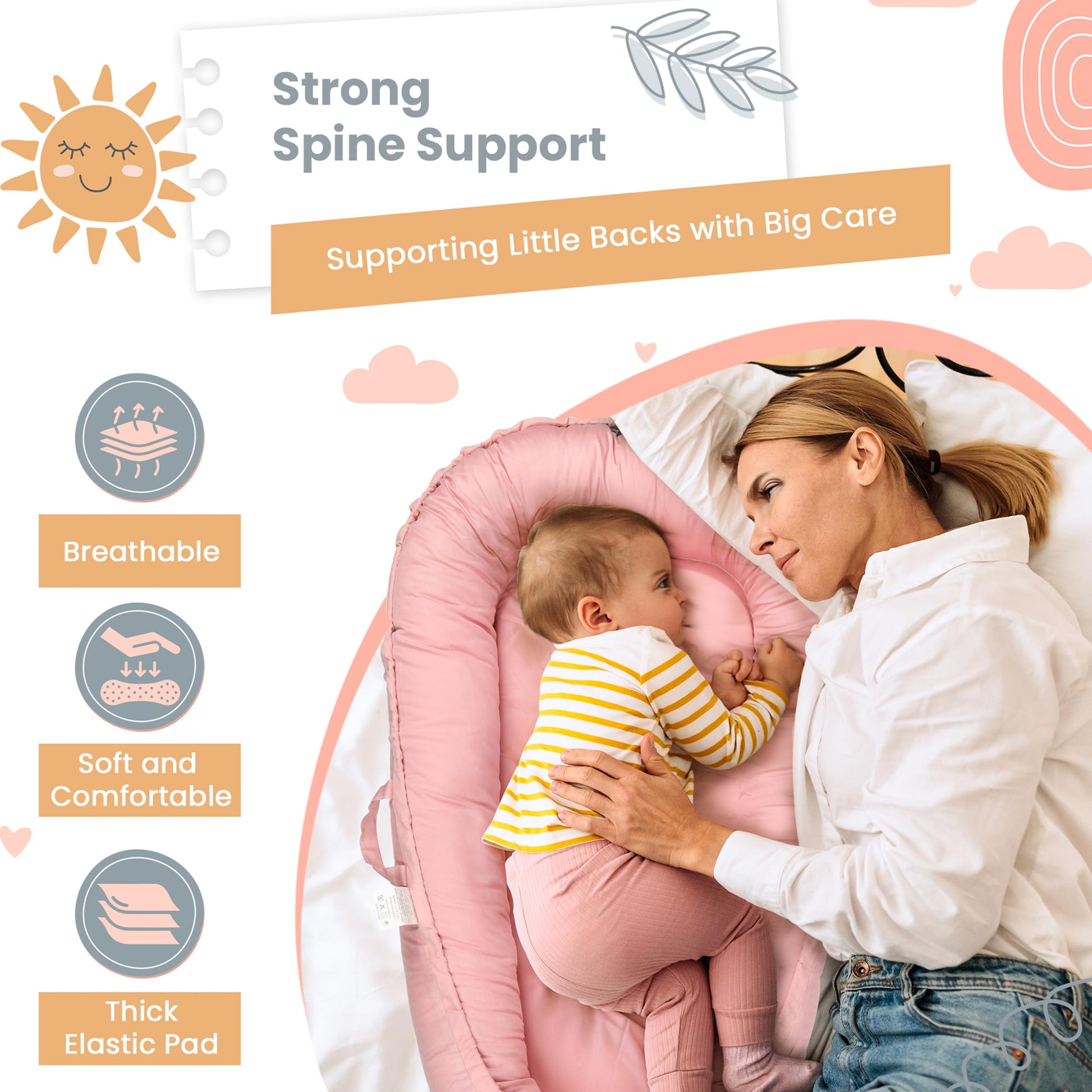 Portable baby nest for supervised play