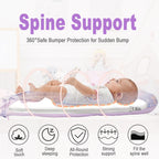 Viviland newborn sleeper showing breathable cotton fabric texture