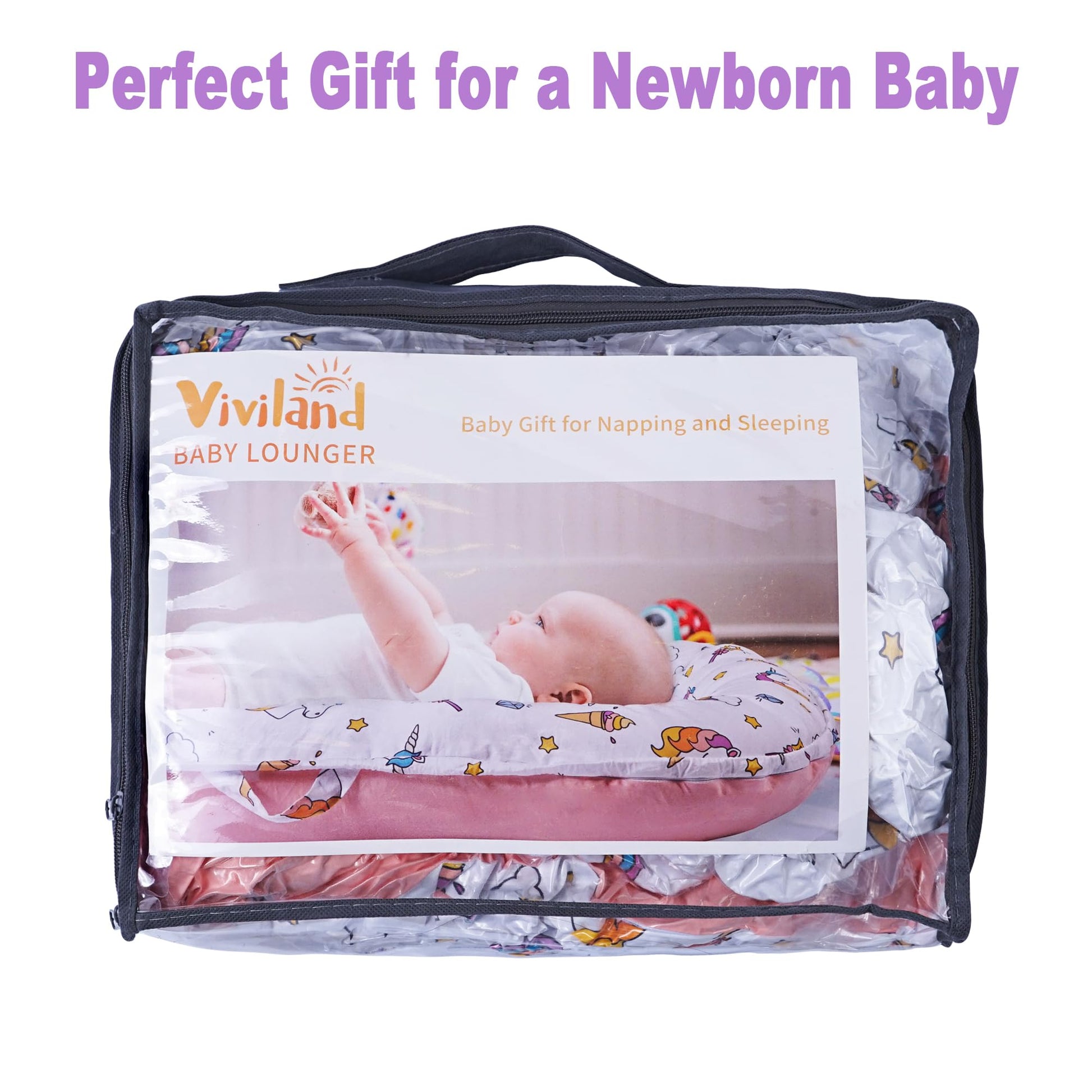 Viviland baby nest showing portable handle detail