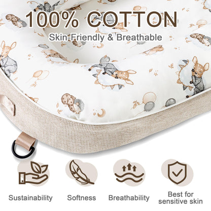 3 in 1 newborn lounger for home and travel use