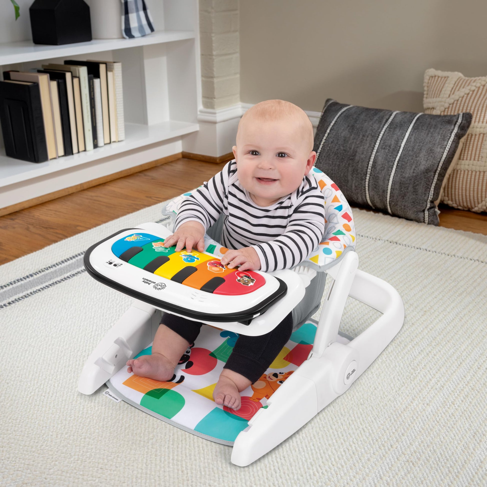 Baby Einstein ocean themed baby chair with sensory toys
