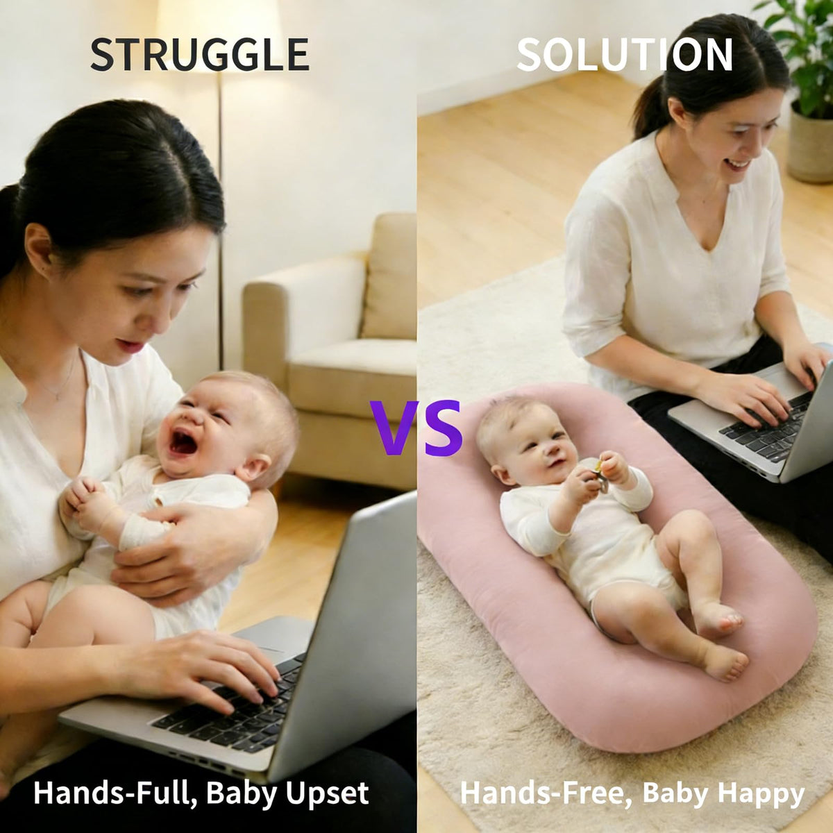 Vicorise cotton baby nest sleeper infant pad