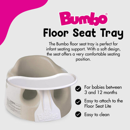 Side view of Bumbo portable baby activity seat