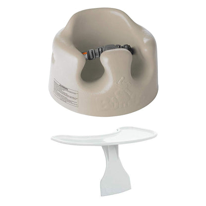 Bumbo floor seat with baby showing ergonomic posture