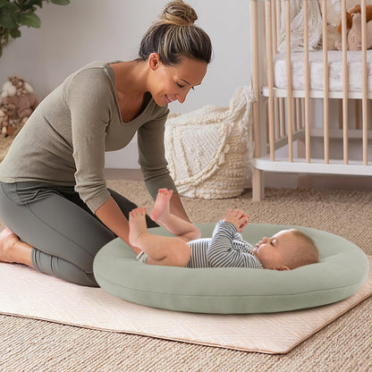 Happle Sunny baby lounger shown in a modern home setting
