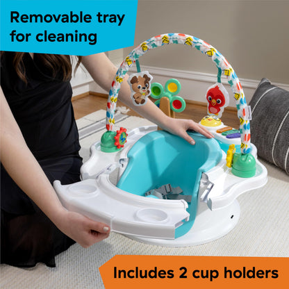 Baby Einstein SuperSeat with 3-point safety harness clearly visible