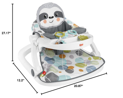 Baby interacting with teether toy on Fisher-Price seat