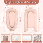 Eaq portable newborn nest showing quilted center mat