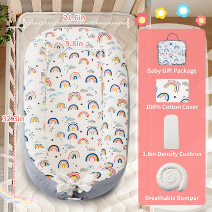 Top view of portable breathable baby resting pod