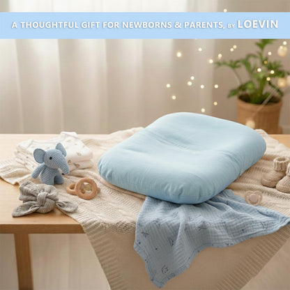 Side profile of breathable baby lounger for newborn