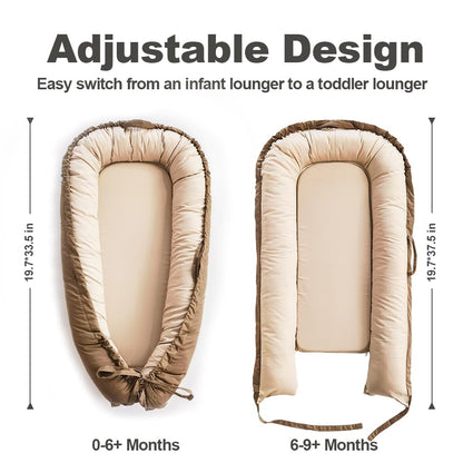 Reverse side view of Love Mage reversible baby floor seat