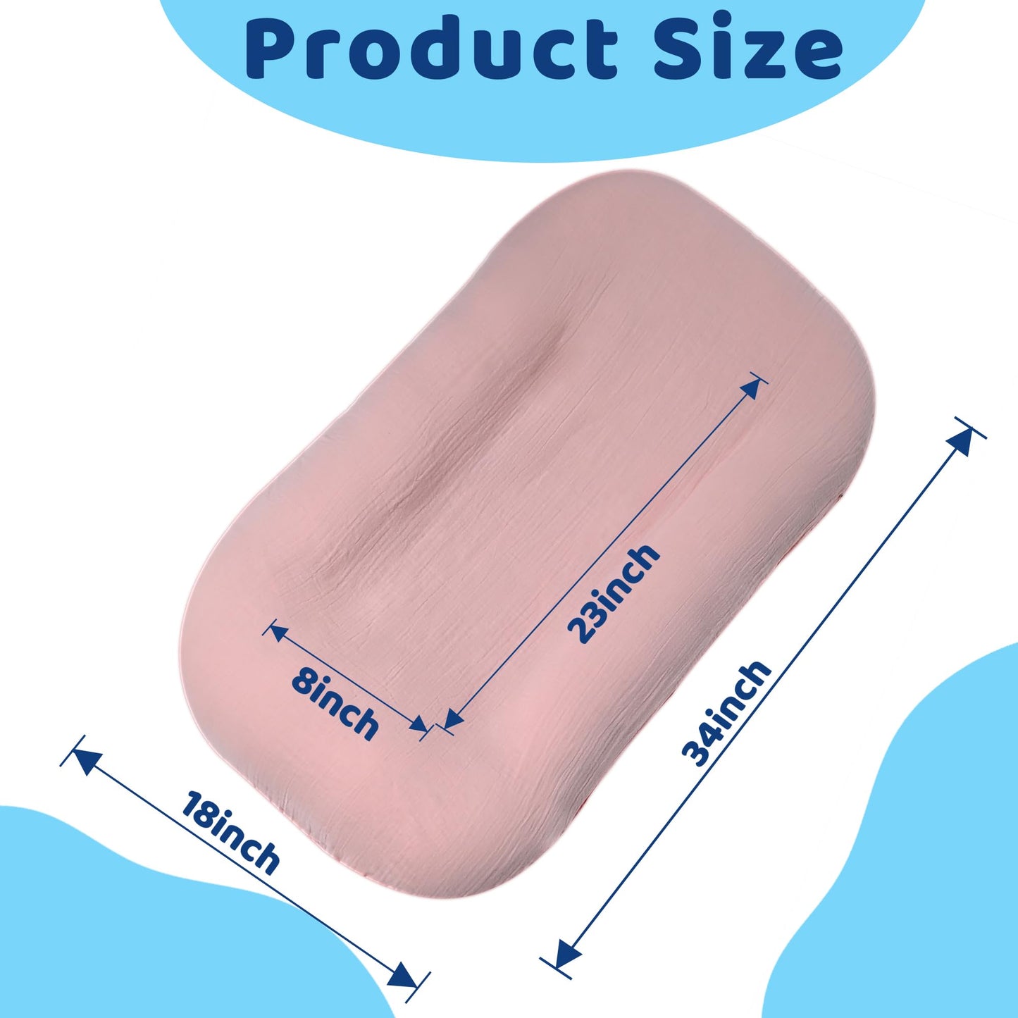 Sofoliana infant nest showing removable cover zipper