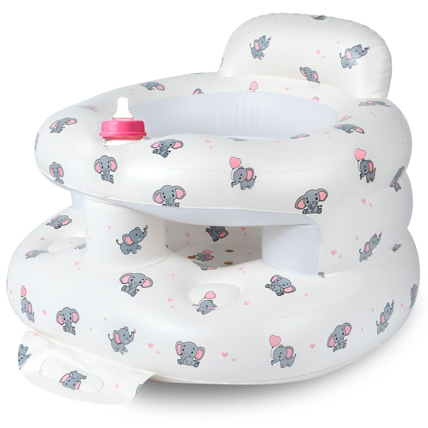 Compact folded view of CandyHome travel baby seat