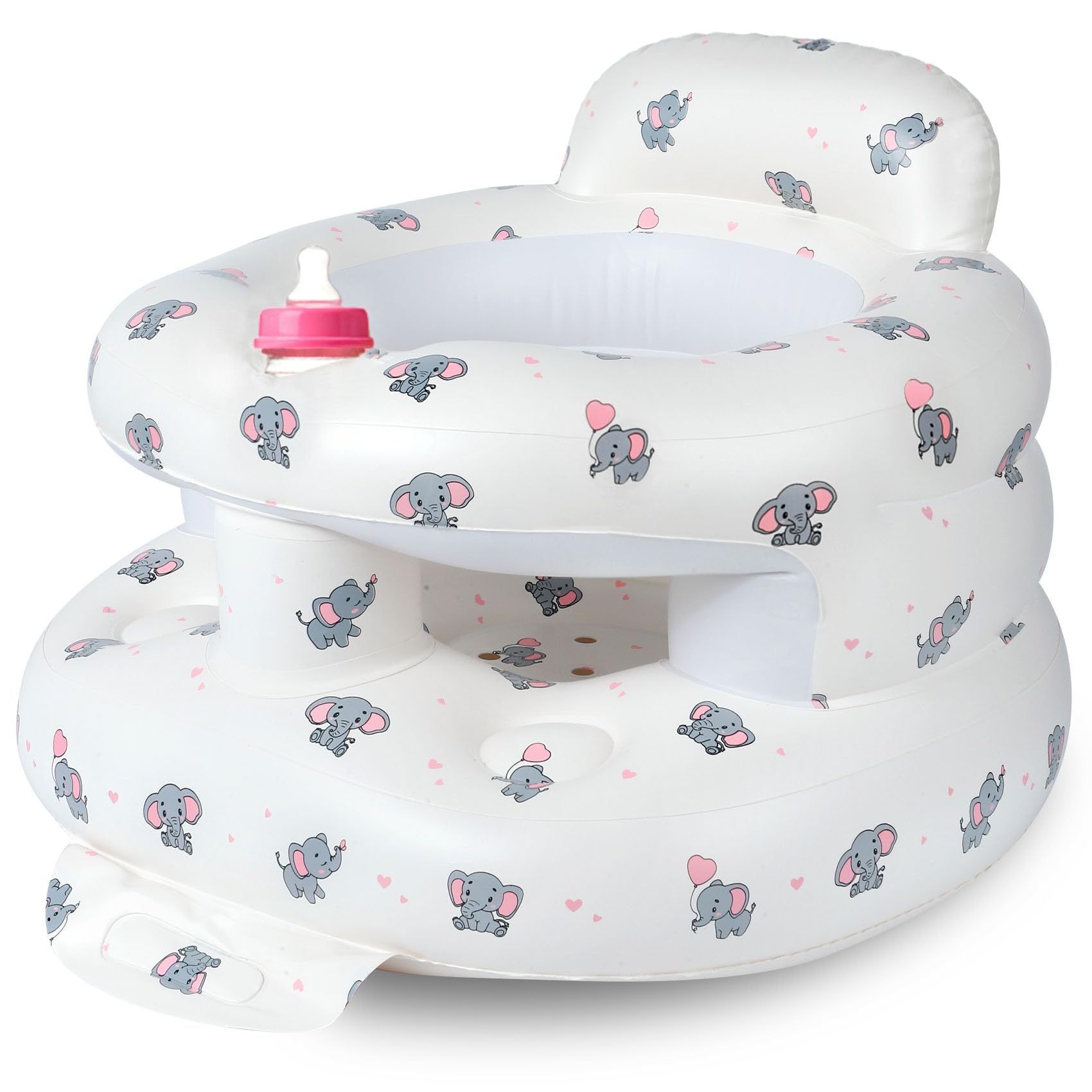 Compact folded view of CandyHome travel baby seat