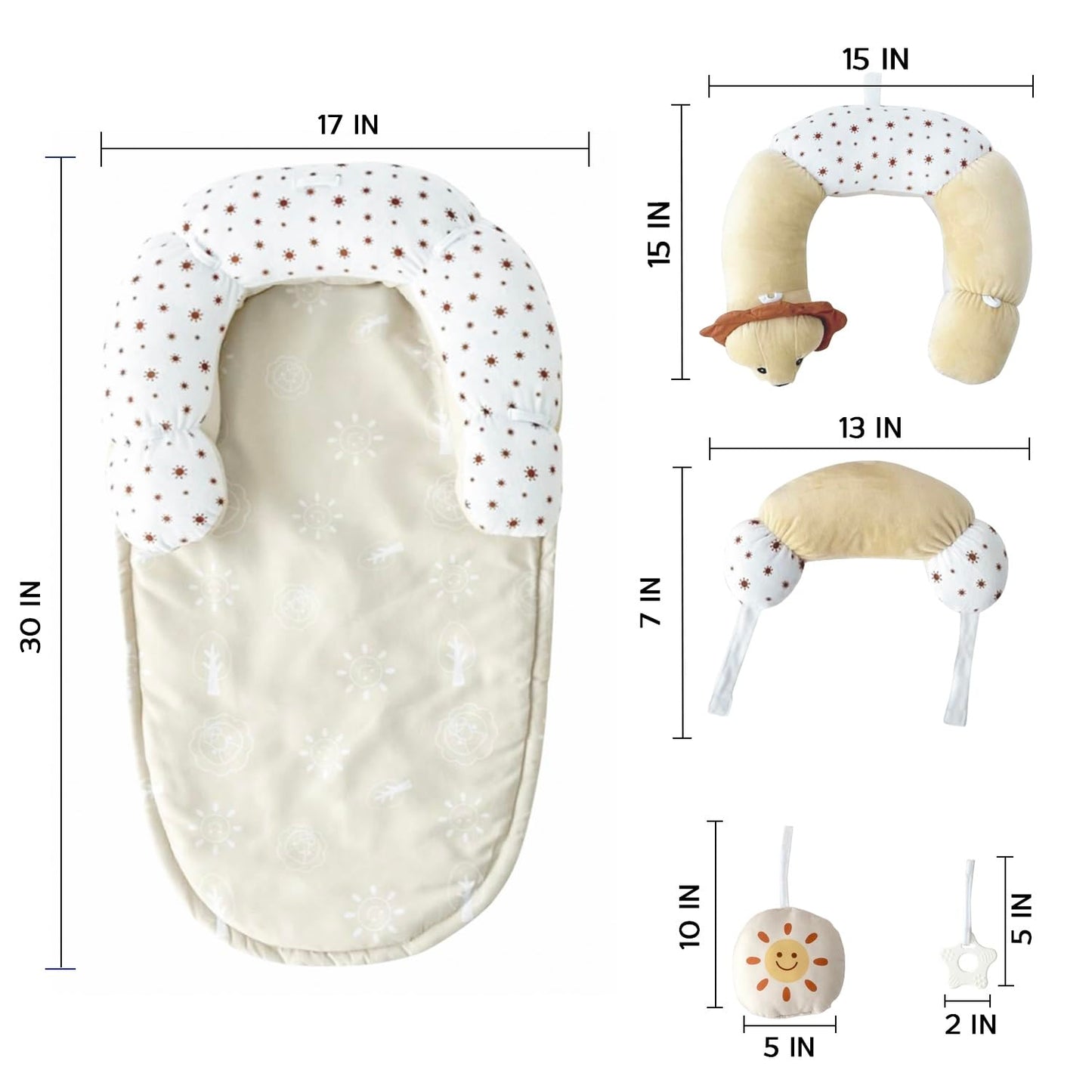 Aila+Aiden baby floor seat support cushion for infant development