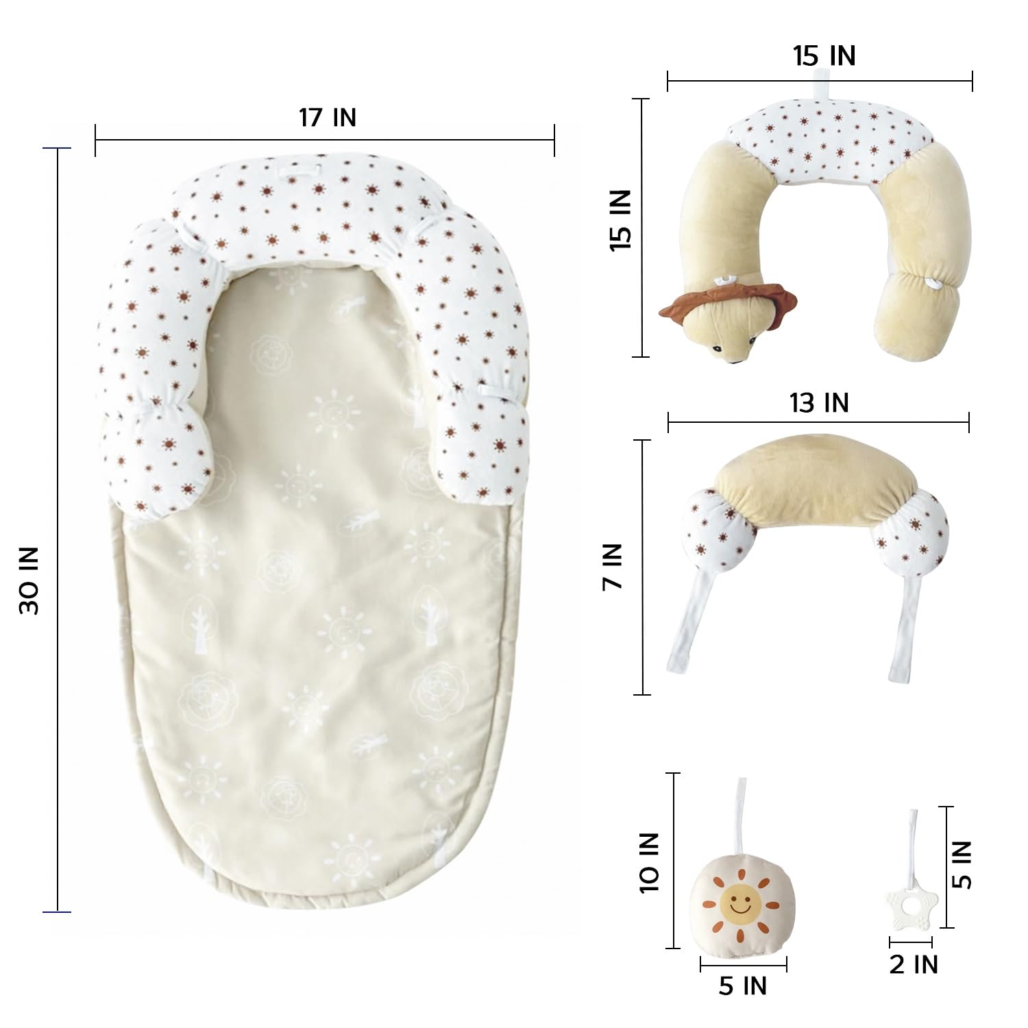 Aila+Aiden baby floor seat support cushion for infant development