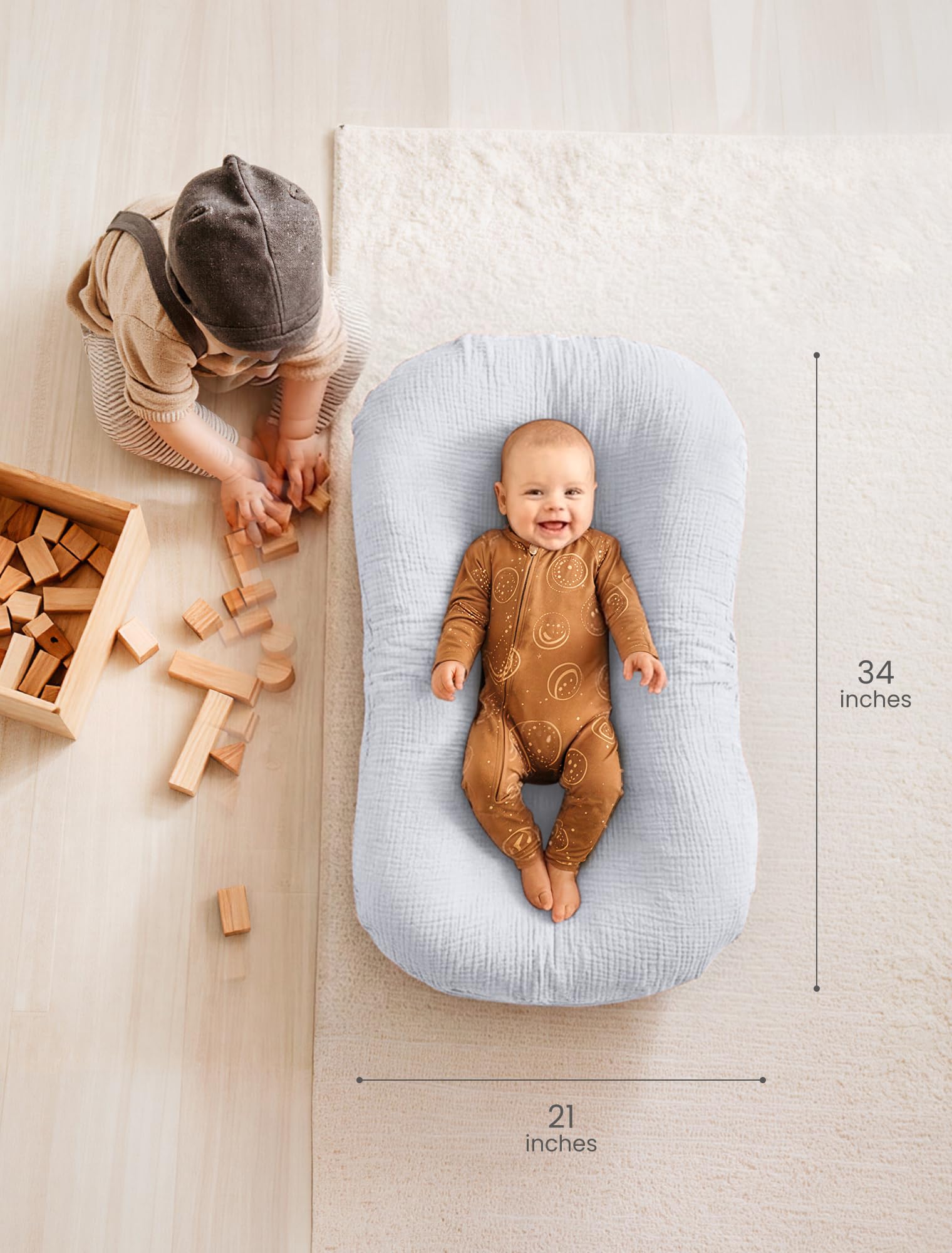 Termichy baby lounger cover fitted on infant lounger