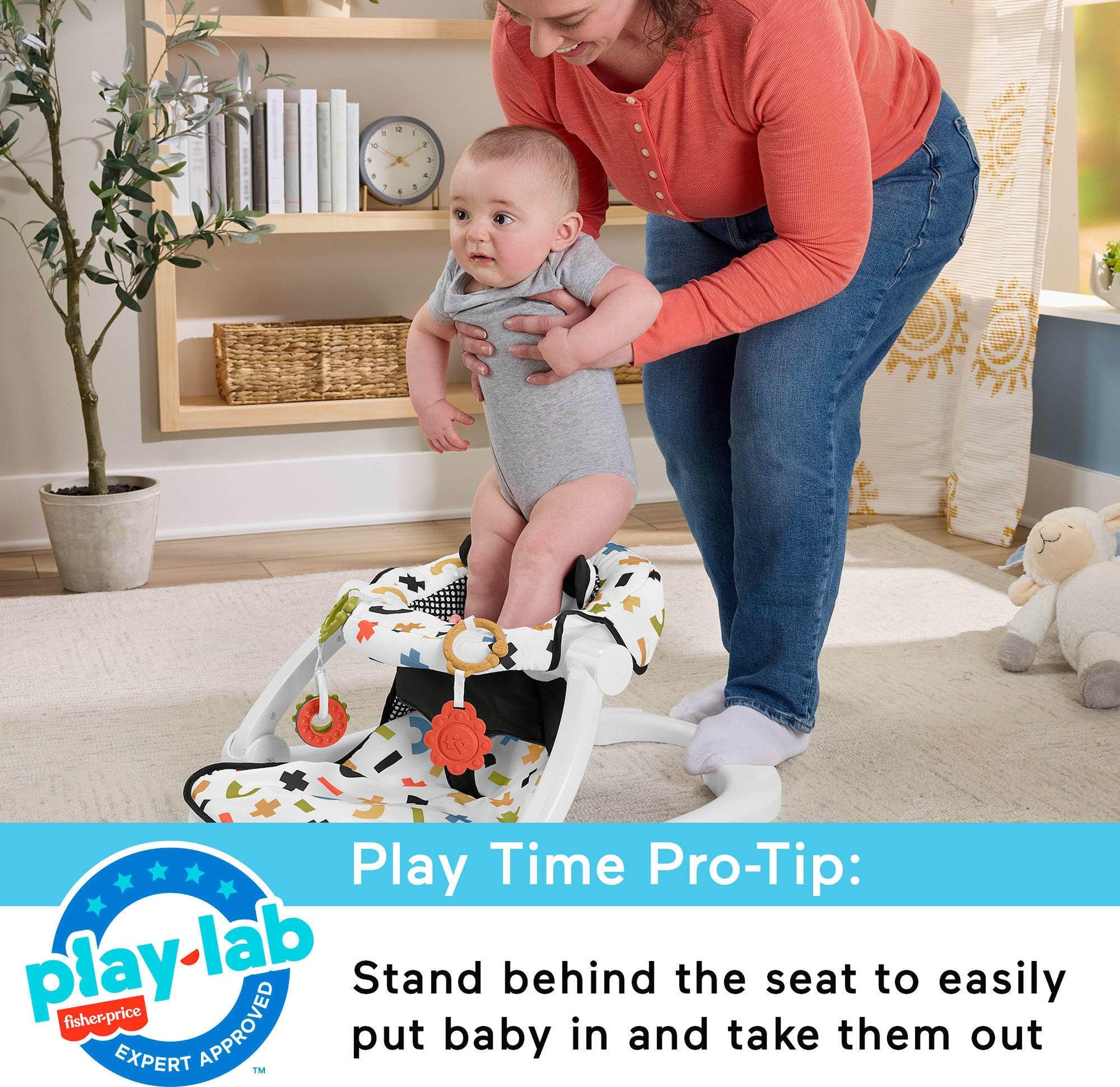 Fisher-Price infant floor seat folded for travel
