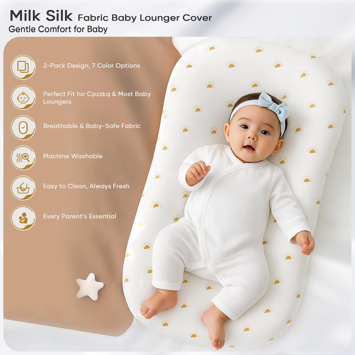 Cpzzkq infant slipcover folded set