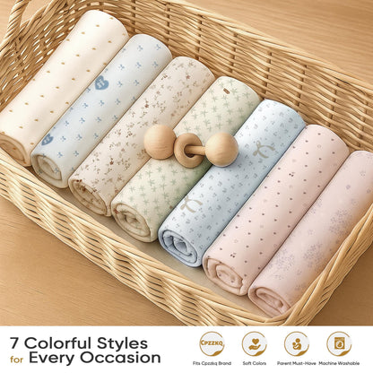 Machine washable baby nest cover brown and printed pattern