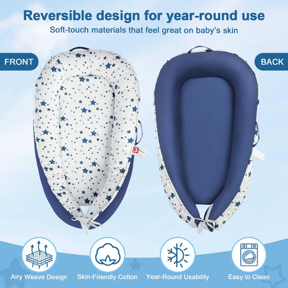 Breathable cotton infant pad for tummy time
