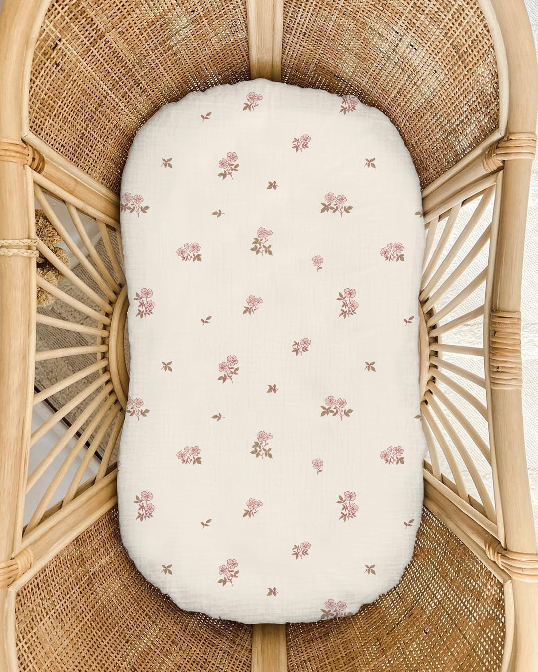 Wimist baby lounger cover set in nursery setting