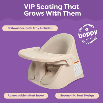 Close up of Boppy Proper Posture Seat infant insert for babies