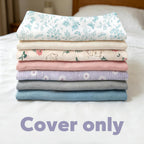 Funupup muslin baby lounger cover folded fabric texture