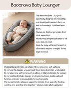 Baobrava infant nest showing removable machine washable zipper cover
