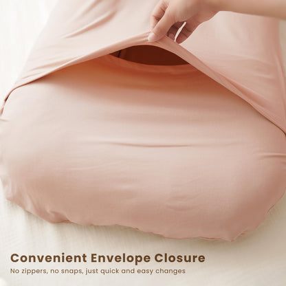 Konssy newborn lounger cover solid pink color