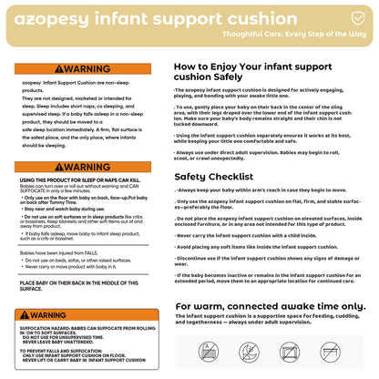 Portable infant nest lounger for 0-24 months side profile