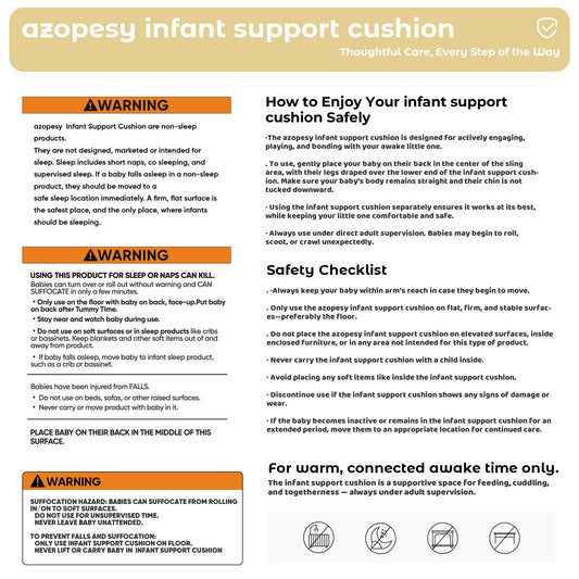Portable infant nest lounger for 0-24 months side profile
