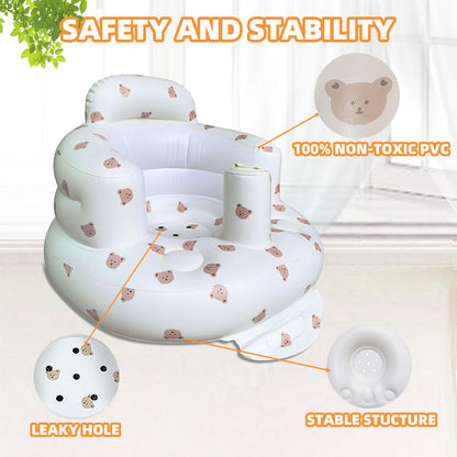 Yazxgbo baby floor seat showing built-in air pump