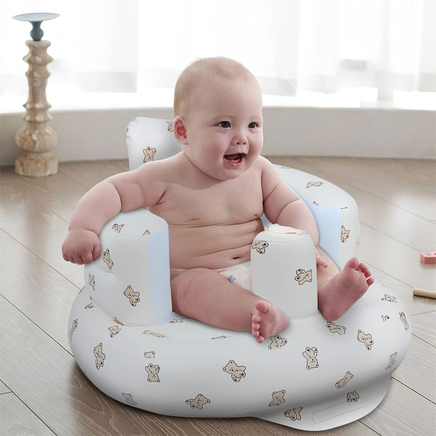 Authentic Qwerty bear baby seat for travel and home use