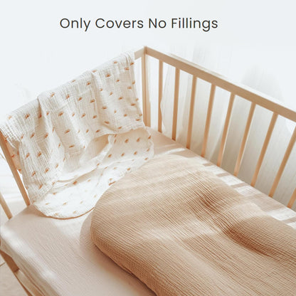 Camel and sun pattern newborn lounger cover set
