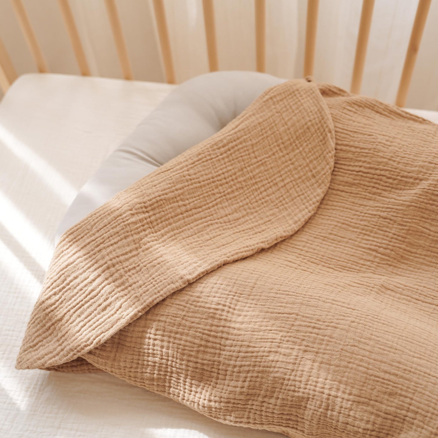 Two piece baby nest cover set flat lay photography