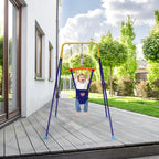 Side profile of supportive fabric seat for toddlers