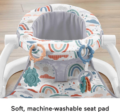 Fisher-Price Sit-Me-Up seat machine washable fabric pad detail